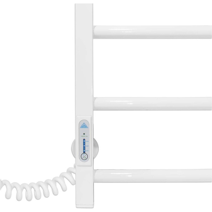 Электрический полотенцесушитель Laris Зебра Альфа ЧК6 R3 77700067 (400x600, белый глянцевый, левый, с таймером), Доступные размеры: 400 x 600, Цвет производителя: белый глянец, Подключение полотенцесушителя: левое, фото 5