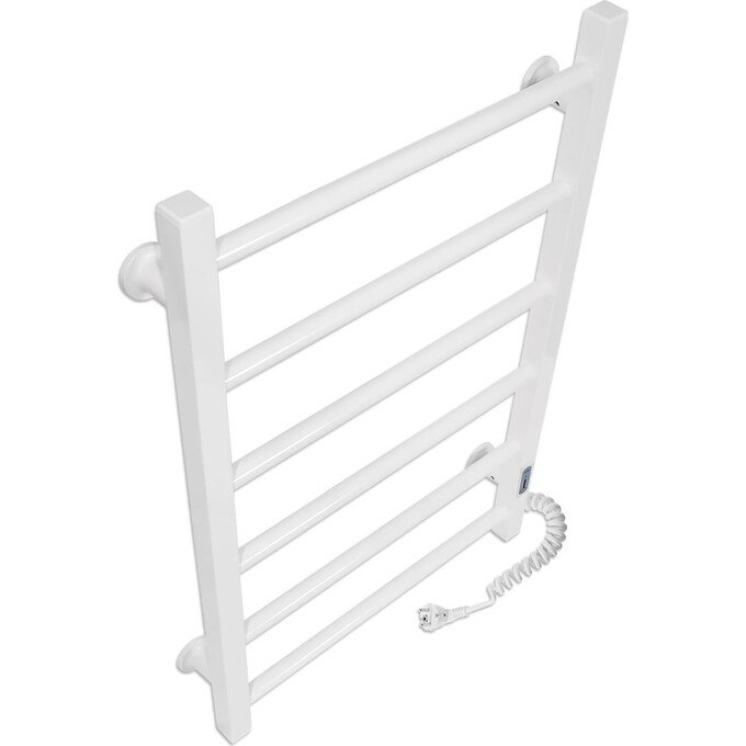 Электрический полотенцесушитель Laris Зебра Альфа ЧК6 R3 77700068 (400x600, белый глянцевый, правый, с таймером), Доступные размеры: 400 x 600, Цвет производителя: белый глянец, Подключение полотенцесушителя: правое, фото 3
