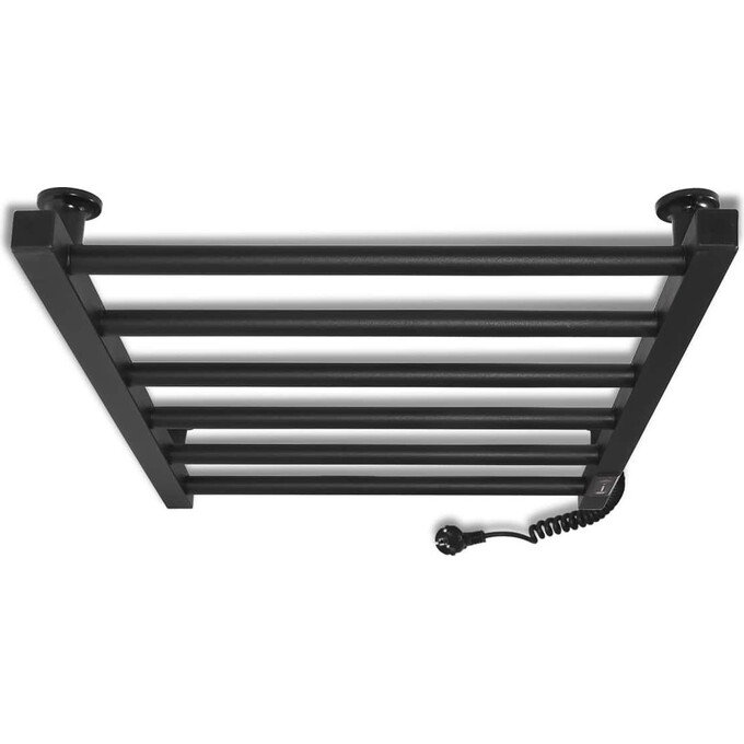 Електрична рушникосушарка Laris Зебра Альфа ЧКЧ6 R3 73207671 (500x600, чорна матова, права, з таймером), Доступні розміри: 500 x 600, Колір виробника: чорний матовий, Підключення рушникосушарки: праве, фото , изображение 4