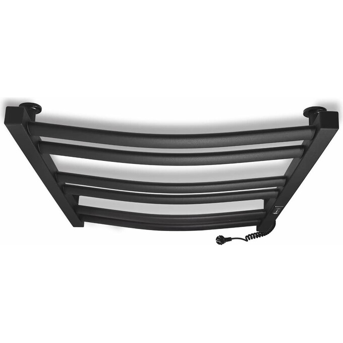 Электрический полотенцесушитель Laris Зебра Атлант ЧКЧ6 R3 73207618 (500x700, черный матовый, правый, с таймером), Доступные размеры: 500 x 700, Цвет производителя: черный матовый, Подключение полотенцесушителя: правое, фото 5