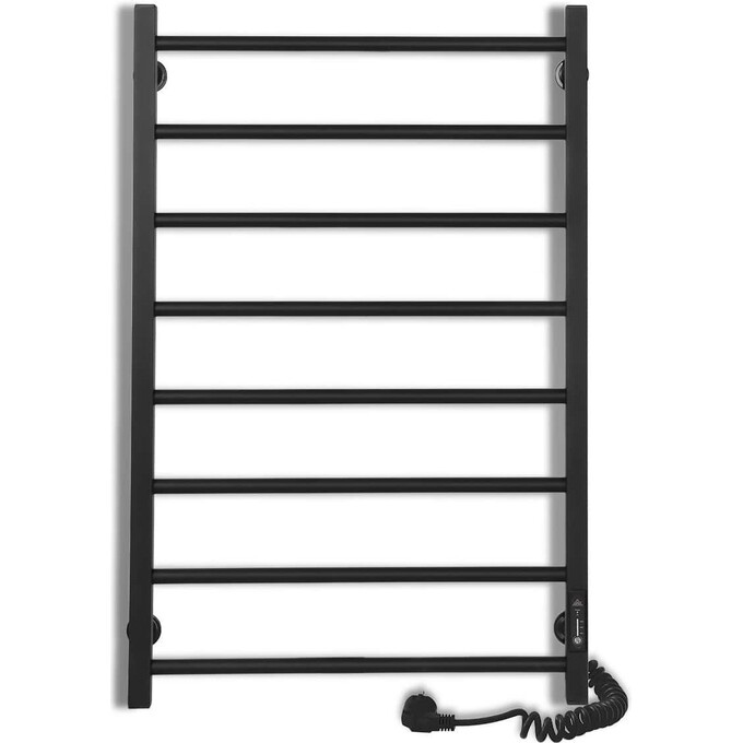 Електрична рушникосушарка Laris Зебра Альфа ЧКЧ8 R3 73207631 (500x800, чорна матова, права, з таймером), Доступні розміри: 500 x 800, Колір виробника: чорний матовий, Підключення рушникосушарки: праве, фото , изображение 2