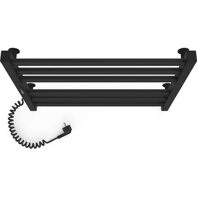 Электрический полотенцесушитель Laris Зебра Альфа-25 ЧК(Ч)6 R3 73207759 (600x500, черный матовый, левый, с таймером), Доступные размеры: 600 x 500, Цвет производителя: черный матовый, Подключение полотенцесушителя: левое, фото 5