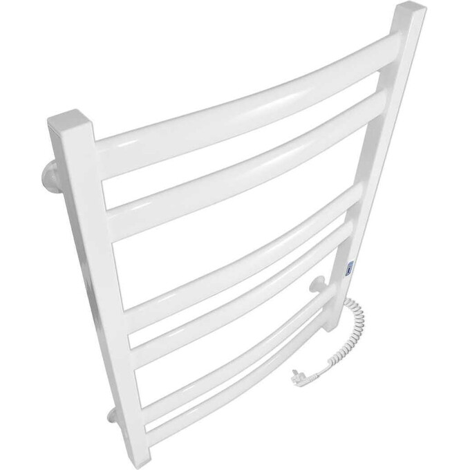 Электрический полотенцесушитель Laris Зебра Атлант ЧК6 R3 77700097 (500x700, белый матовый, правый, с таймером), Доступные размеры: 500 x 700, Цвет производителя: белый матовый, Подключение полотенцесушителя: правое, фото 3