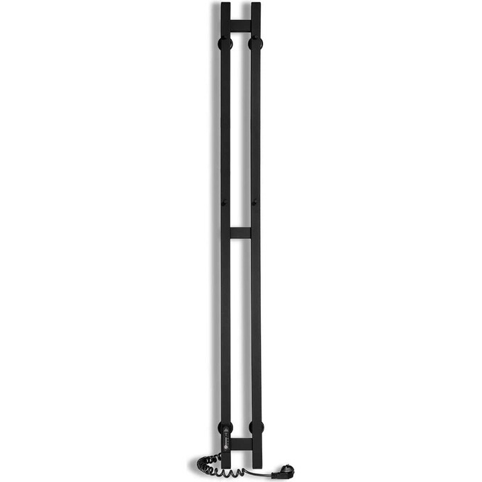 Электрический полотенцесушитель Laris Зебра Дует ЧКЧ3 R3 73207668 (80x1200, черный матовый, левый, с таймером), фото 2