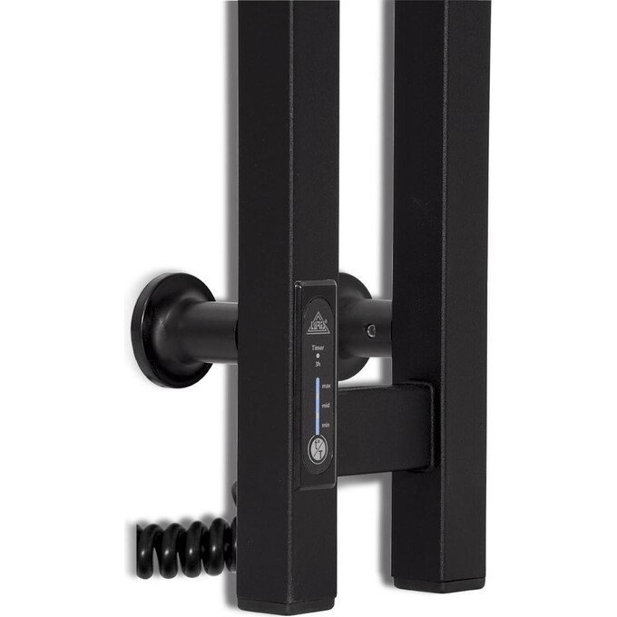 Электрический полотенцесушитель Laris Зебра Дует ЧКЧ3 R3 73207668 (80x1200, черный матовый, левый, с таймером), фото 5