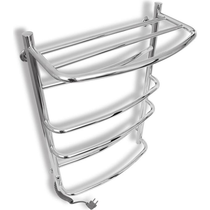 Электрический полотенцесушитель Laris Еврофлеш П6 S 73207610 (500x800, хром/белый/черный/золото/бронза, левый, сенсорный, с таймером, с полкой), Доступные размеры: 500 x 800, Подключение полотенцесушителя: левое, фото 4