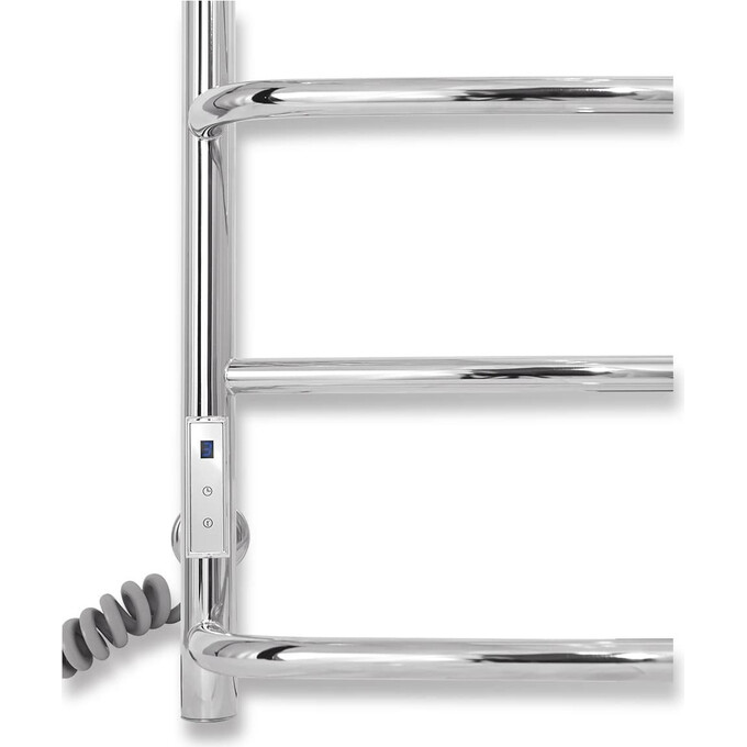 Электрический полотенцесушитель Laris Еврофлеш П6 S 73207610 (500x800, хром/белый/черный/золото/бронза, левый, сенсорный, с таймером, с полкой), Доступные размеры: 500 x 800, Подключение полотенцесушителя: левое, фото 6