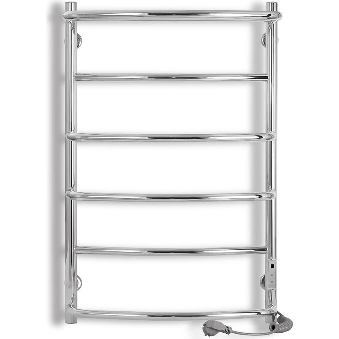 Электрический полотенцесушитель Laris Еврофлеш П6 73207611 (500x800, хром/белый/черный/золото/бронза, правый, сенсорный, с таймером, с полкой), Доступные размеры: 500 x 800, Подключение полотенцесушителя: правое, фото 2