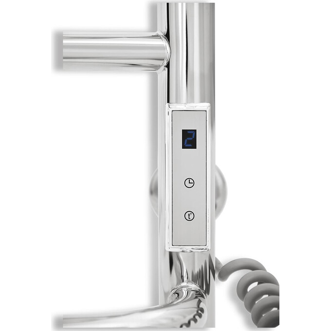 Электрический полотенцесушитель Laris Еврофлеш П8 73207613 (500x1000, хром/белый/черный/золото/бронза, правый, сенсорный, с таймером, с полкой), Доступные размеры: 500 x 1000, Подключение полотенцесушителя: правое, фото 5