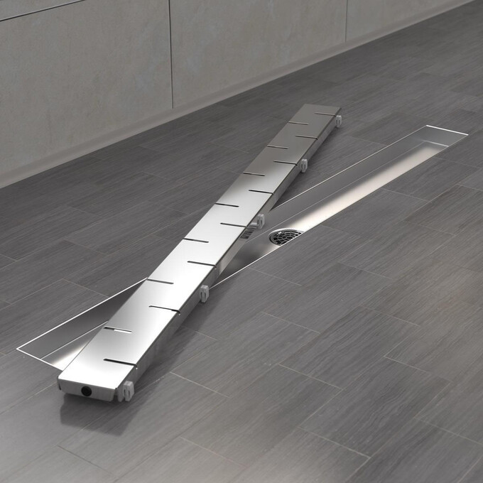 Душевой трап Laris Piano 850 78000025 (85 см, хром), Цвет производителя: хром, Доступные размеры: 85, фото 3