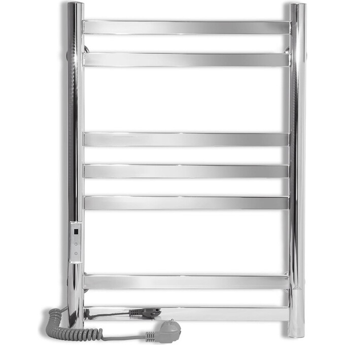 Электрический полотенцесушитель Laris Кватро П7 73207658 (400x600, хром/белый/черный/золото/бронза, левый, сенсорный, с таймером), фото 2