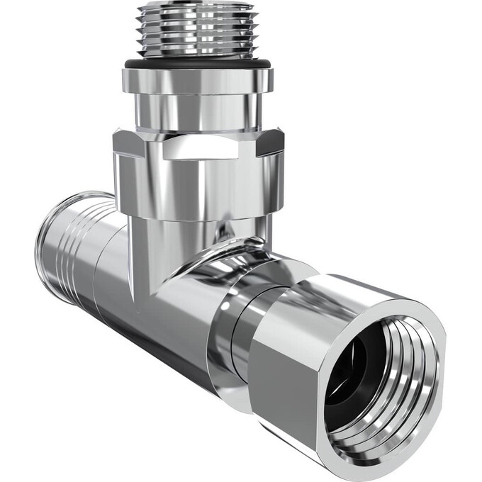 Кран угловой для полотенцесушителя Laris Luxon LX-4702 71401062 (1/2"x1/2", хром/белый/черный/золото/бронза), фото 4