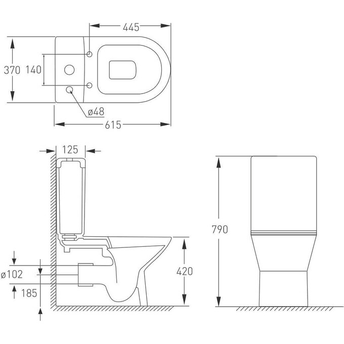 Унитаз Volle Fiesta 13-77-323, фото 4