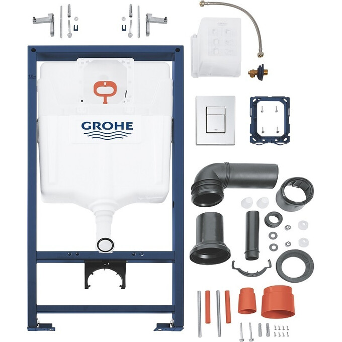 Система инсталляции для унитаза Grohe Rapid Sl 38772001 3 в 1 (с клавишей смыва и креплением), фото 7