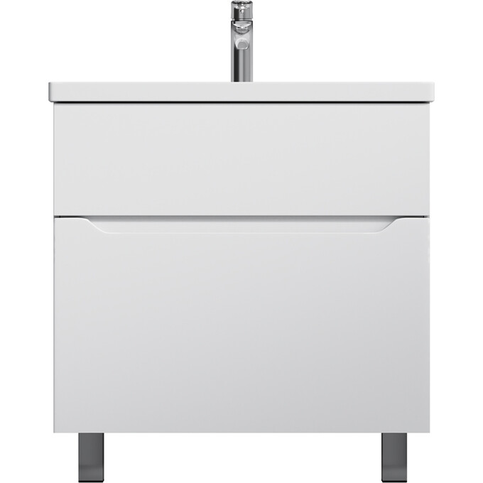 Тумба с раковиной Am.Pm Gem S M91-FSX0752-WC0752WG38 (75 см, белая глянцевая, напольная), фото 