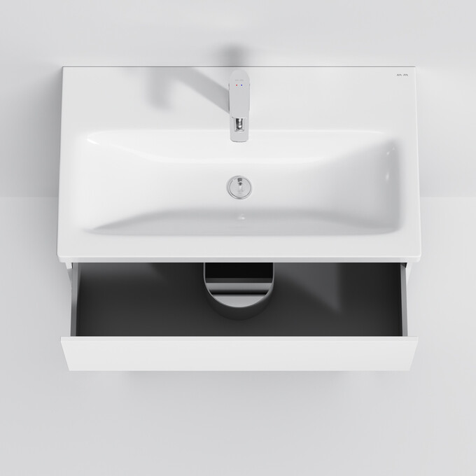 Тумба с раковиной Am.Pm Gem S M91-FSX0752-WC0752WG38 (75 см, белая глянцевая, напольная), фото 5