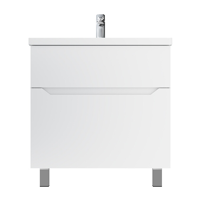 Тумба с раковиной Am.Pm Gem S M91-FSX0752-WC0752WG38 (75 см, белая глянцевая, напольная), фото 7