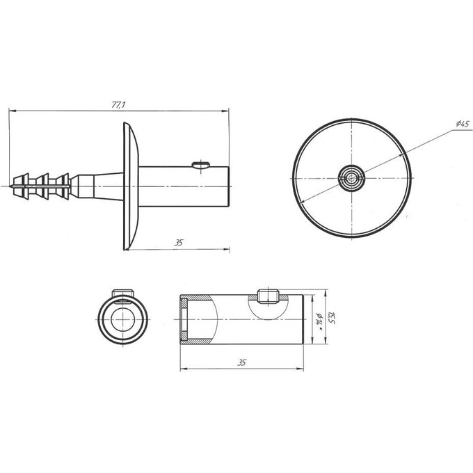 Комплект креплений Laris Стандарт 71401027, фото 2