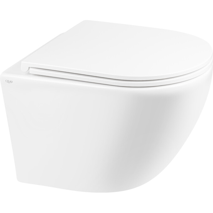 Безободковый подвесной унитаз Qtap Robin QT1333046ENRW (с сиденьем), фото 