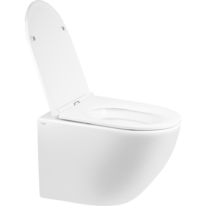 Безободковый подвесной унитаз Qtap Robin QT1333046ENRW (с сиденьем), фото 3