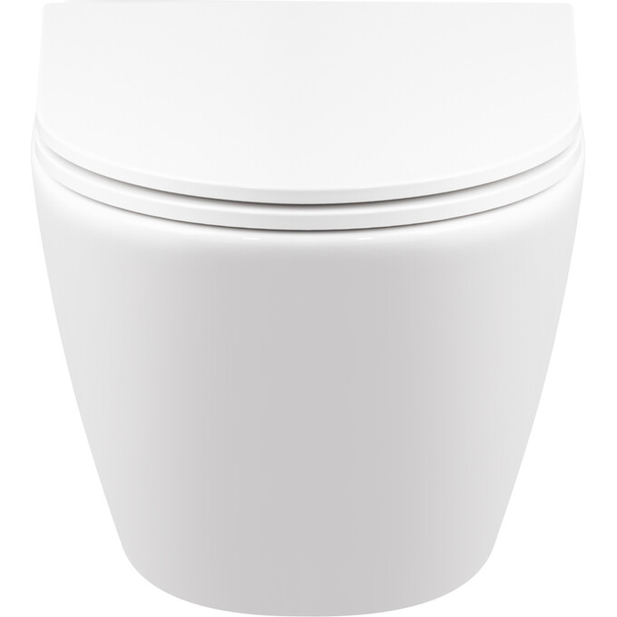 Безободковый подвесной унитаз Qtap Robin QT1333046ENRW (с сиденьем), фото 2