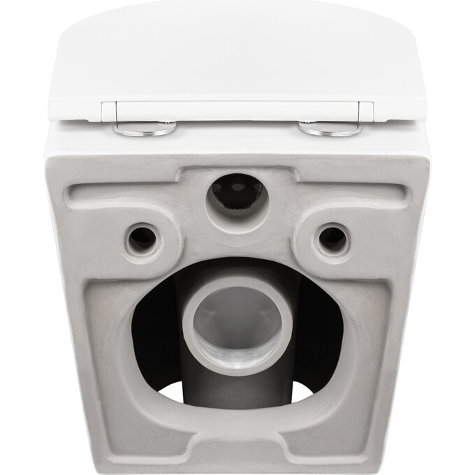 Безободковый подвесной унитаз Qtap Robin QT1333046ENRW (с сиденьем), фото 4