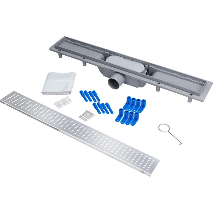 Трап для душа Qtap Dry FB304-600 (QTDRYFB304600, 600 мм, серый/хром), фото 5