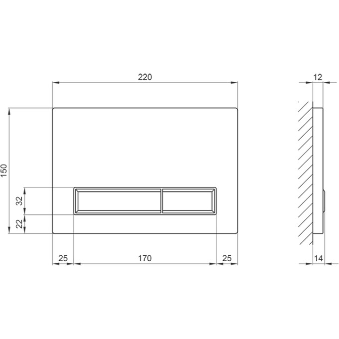 Клавиша смыва Qtap Nest QT0111M08V1384W (белая глянцевая), Цвет производителя: белый глянец, фото 5