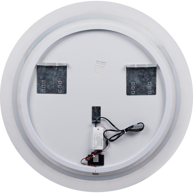 Зеркало для ванной комнаты Qtap Jay R780 QT0778250378W (78x78 см, белое, с LED-подсветкой, сенсорное), фото 4