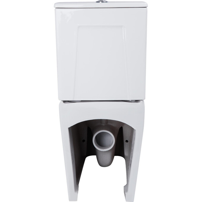 Безободковый унитаз-компакт Qtap Nando QT12221222AW (с сиденьем), фото 5