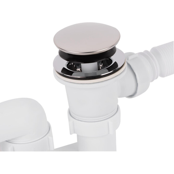 Сифон для ванны Lidz 60 03 V002 02 (LW04, c переливом, нажимной Click-Clack), фото 3