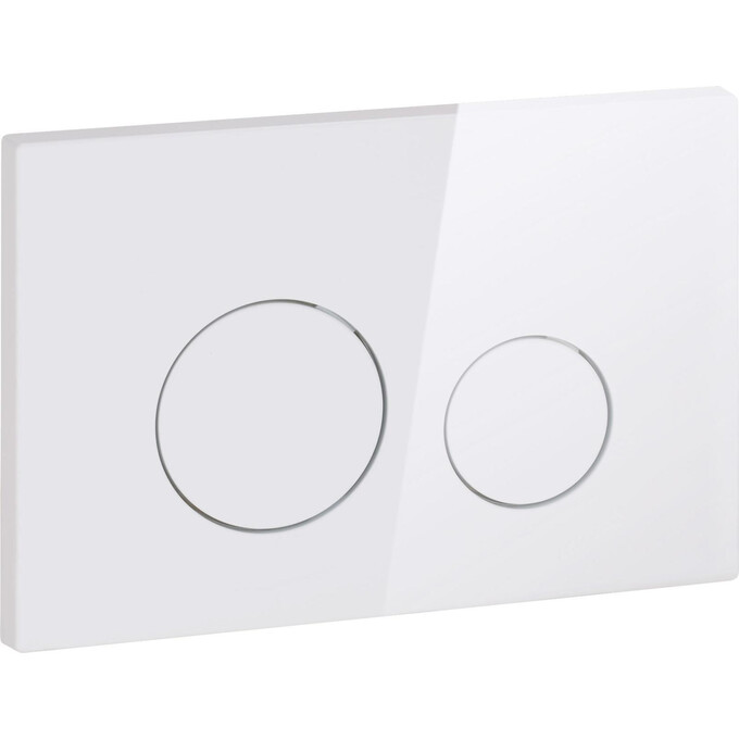 Клавиша смыва Qtap Nest QT0111M11110W (белая глянцевая), Цвет производителя: белый глянец, фото 2