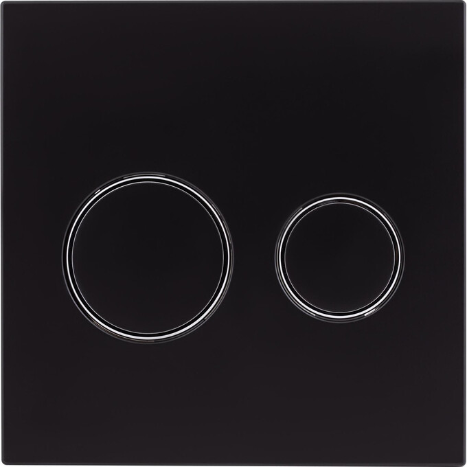 Клавиша смыва Qtap Nest Uni QT0211P01V1178MB (черная матовая), фото 