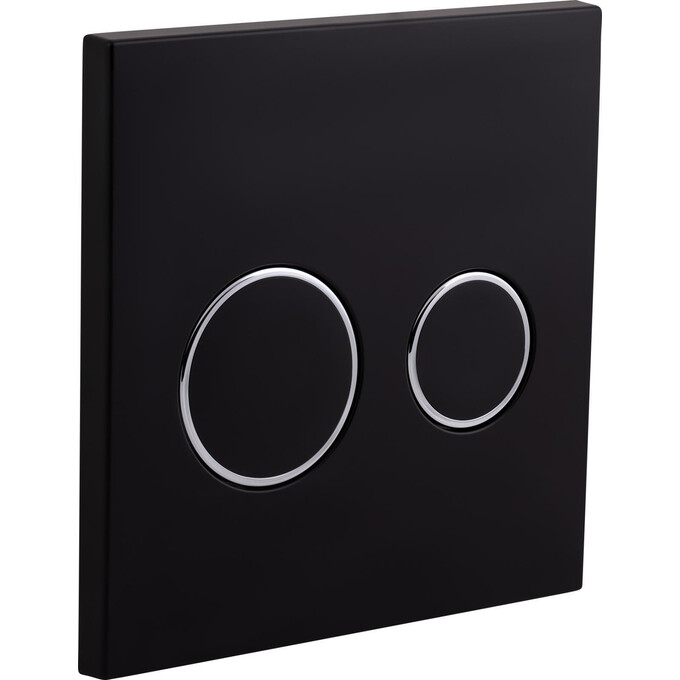 Клавиша смыва Qtap Nest Uni QT0211P01V1178MB (черная матовая), фото 2