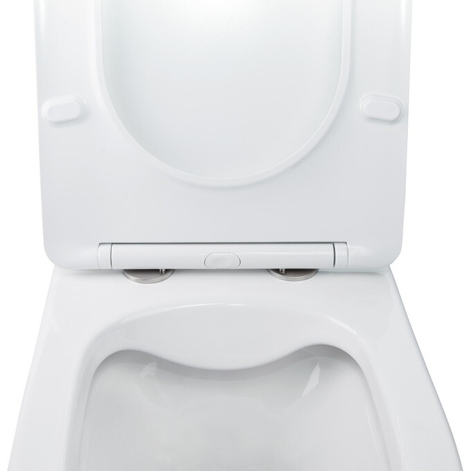 Унитаз подвесной Qtap Swan QT16335178W с инсталляцией Qtap Nest QT0133M425 и клавишей смыва M08V1384W (QT16335178W0133M425M08V1384W, с сиденьем и звукоизоляционной прокладкой), фото 7