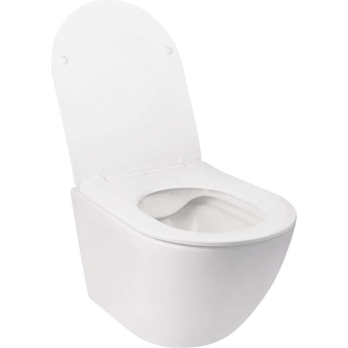 Унитаз подвесной Qtap Jay QT07335176W с инсталляцией Qtap Nest QT0133M425 и клавишей смыва M11V1146MB (QT07335176W0133M425M11V1146MB, с сиденьем и звукоизоляционной прокладкой), фото 5