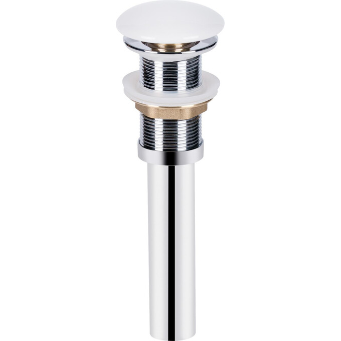 Донный клапан Qtap PU02 Pop-up White (QT066PU02W, белый, без перелива), фото 