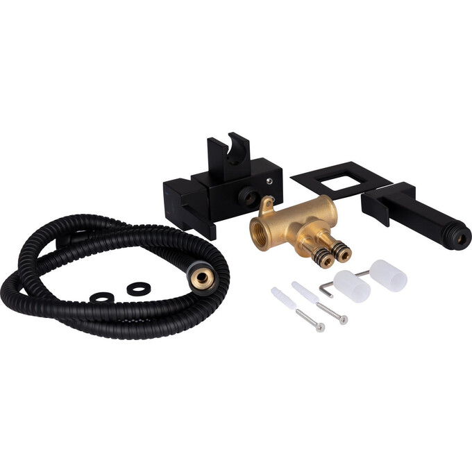 Гигиенический душ со смесителем Qtap Inspai-Varius V00440201 (QT259710842859NB, черный матовый), фото 2