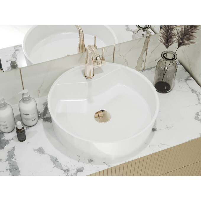 Раковина Miraggio Country Mirasoft 0002284 (41x41 см, белая матовая, чаша), Технология производства: Mirasoft Technology, Цвет производителя: белый матовый, фото 2