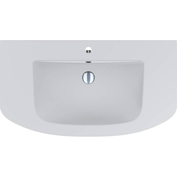 Раковина Miraggio Dea 1000 Miramarble Matt 0002451 (99x54 см, белая матовая, с крылом), Доступные размеры: 100 x 54, Технология производства: Miramarble Matt, Цвет производителя: белый матовый, фото 3