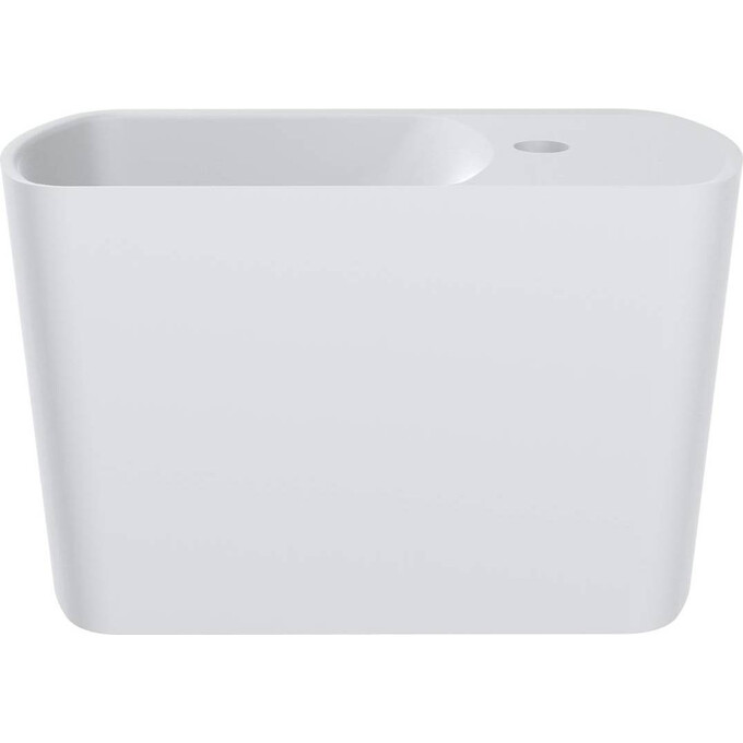 Раковина Miraggio Helix L Miramarble Matt 0001629 (45x22 см, белая матовая), Доступные размеры: 45 x 22 L, Технология производства: Miramarble Matt, Цвет производителя: белый матовый, фото 3