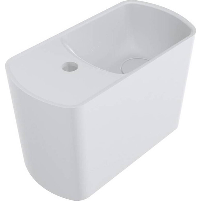 Раковина Miraggio Helix R Miramarble Matt 0001630 (45x22 см, біла матова), Доступні розміри: 45 x 22 R, Технологія виробництва: Miramarble Matt, Колір виробника: білий матовий, фото 