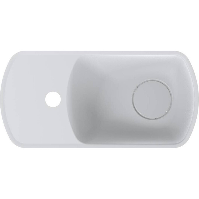 Раковина Miraggio Helix R Miramarble Matt 0001630 (45x22 см, біла матова), Доступні розміри: 45 x 22 R, Технологія виробництва: Miramarble Matt, Колір виробника: білий матовий, фото , изображение 2