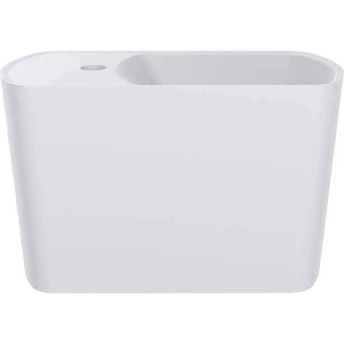 Раковина Miraggio Helix R Miramarble Matt 0001630 (45x22 см, біла матова), Доступні розміри: 45 x 22 R, Технологія виробництва: Miramarble Matt, Колір виробника: білий матовий, фото , изображение 3