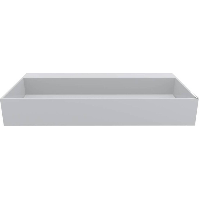 Раковина Miraggio Island 800 Miramarble 0001763 (80x42 см), Доступні розміри: 80 x 42, Технологія виробництва: Miramarble, Колір виробника: білий глянець, фото , изображение 7