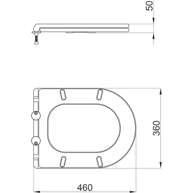 Сиденье для унитаза Qtap Robin, Scorpio QT99HY2049W (с микролифтом, Slim), фото 4