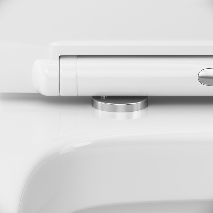 Безободковый унитаз-компакт Damixa Sirius FlashClean DX86C8600SC (с сиденьем), фото 9