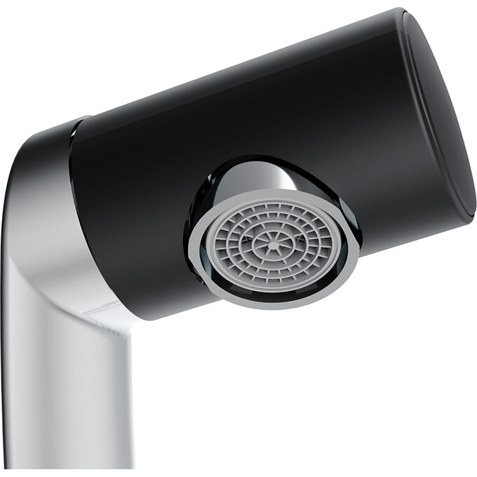 Змішувач для умивальника Damixa Arc 290217464 (хром/чорний), фото , изображение 6