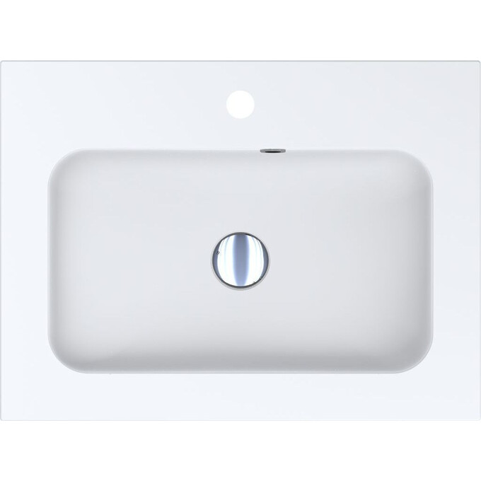 Раковина Miraggio Della 600 Mirasoft 0001016 (60x45 см, белая матовая), Доступные размеры: 60 x 45, Технология производства: Mirasoft Technology, Цвет производителя: белый матовый, фото 3