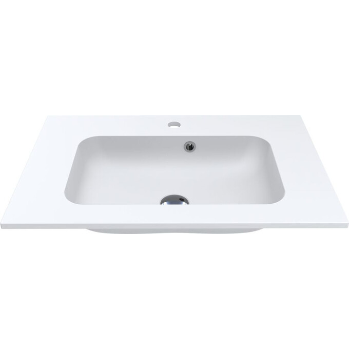 Раковина Miraggio Della 700 Mirasoft 0001069 (70x45 см, белая матовая), Доступные размеры: 70 x 45, Технология производства: Mirasoft Technology, Цвет производителя: белый матовый, фото 2